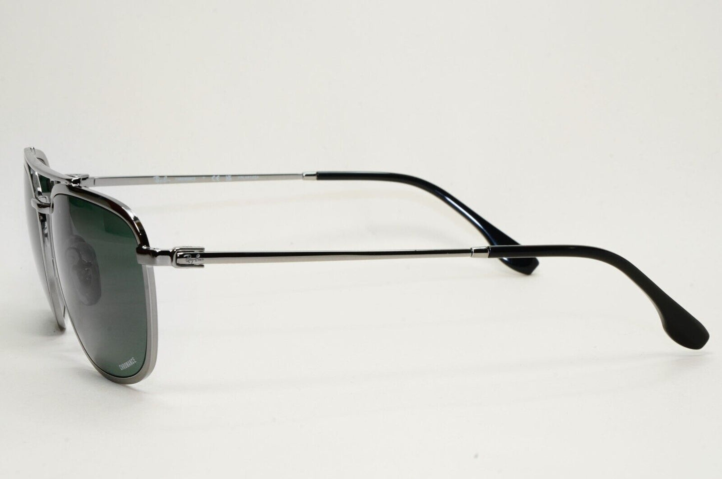 Ray-Ban Sunglasses Chromance Polarised Gunmetal Grey Green RB 3708 004/O9