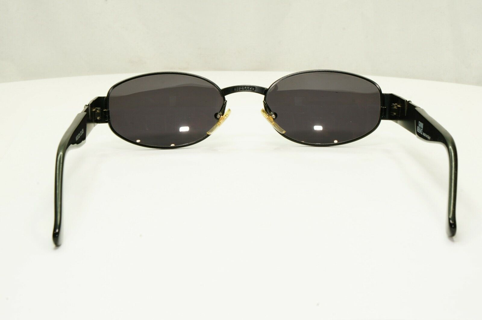 Gianni Versace 1996 Vintage Black Rectangle Metal Sunglasses MOD S20 COL 028