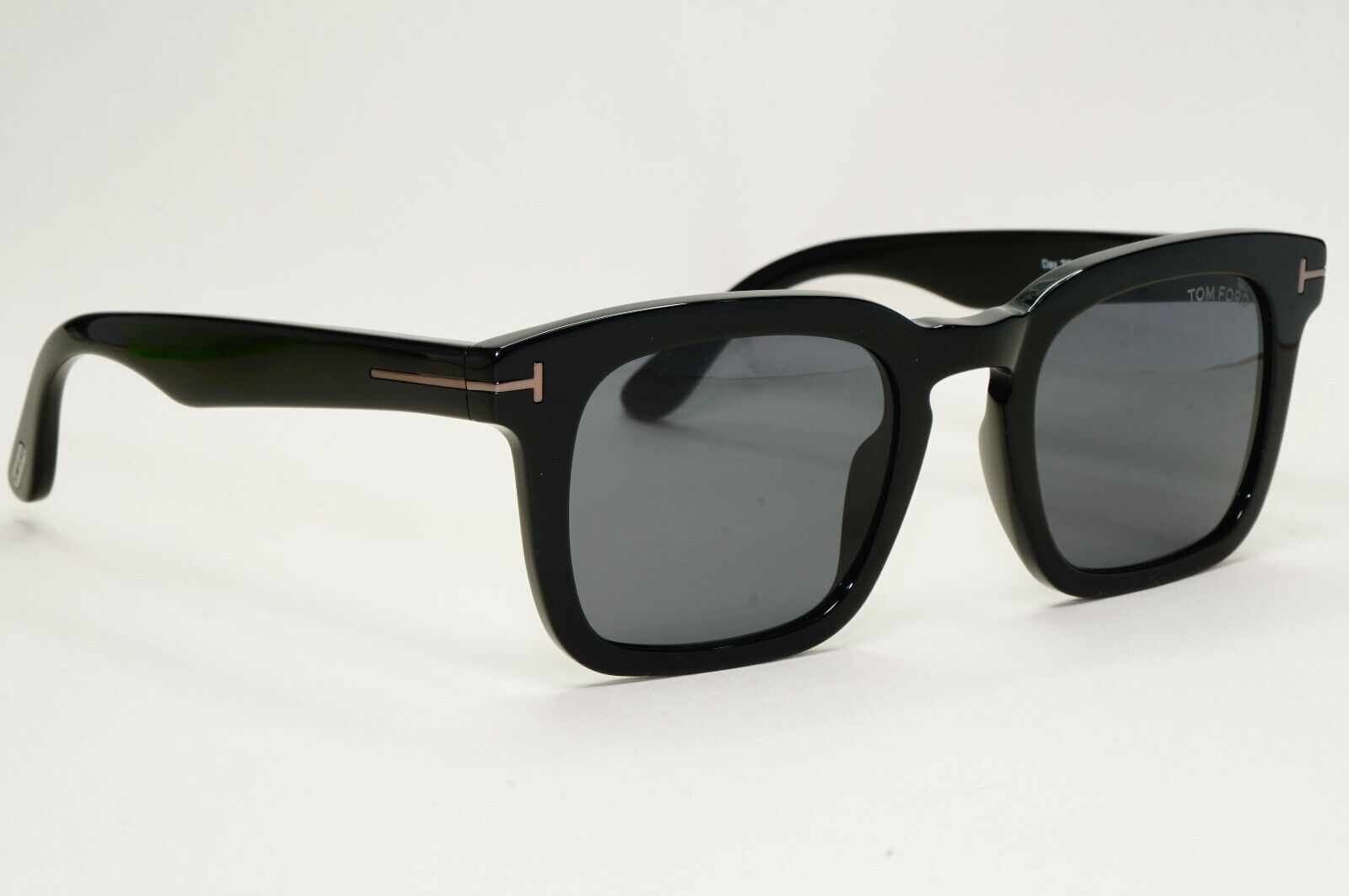 Tom Ford Sunglasses Dax Black Glossy Square Smoke  FT0751-N TF 751-N 01A 50mm