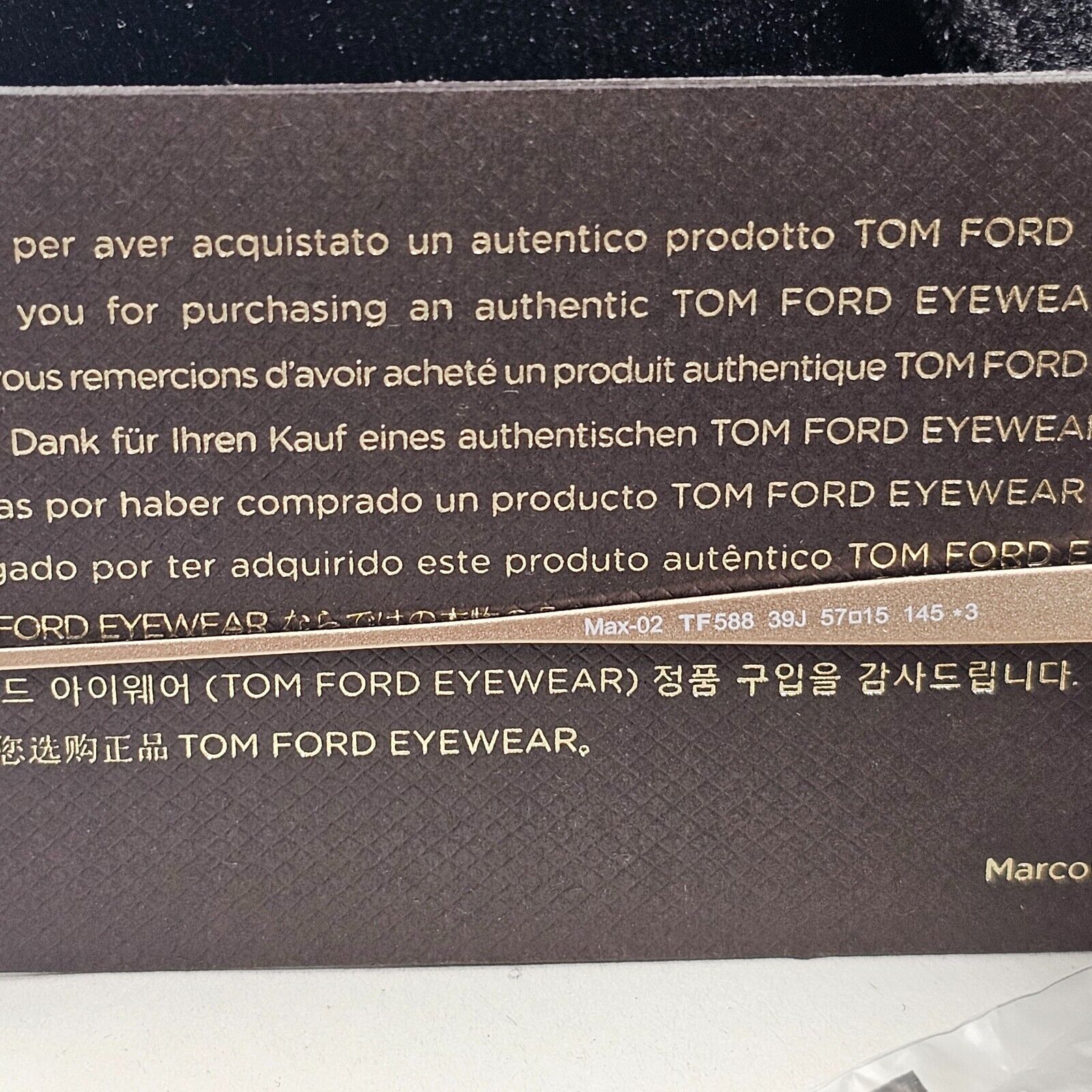 Tom Ford Sunglasses Max-02 Brown Honey Gold Square FT0588 TF 588 39J 57mm