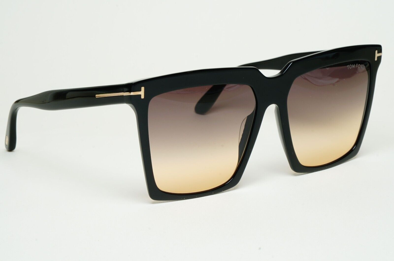 Tom Ford Sunglasses Sabrina-02 Black Brown Gradient Square FT0764 TF 764 01B