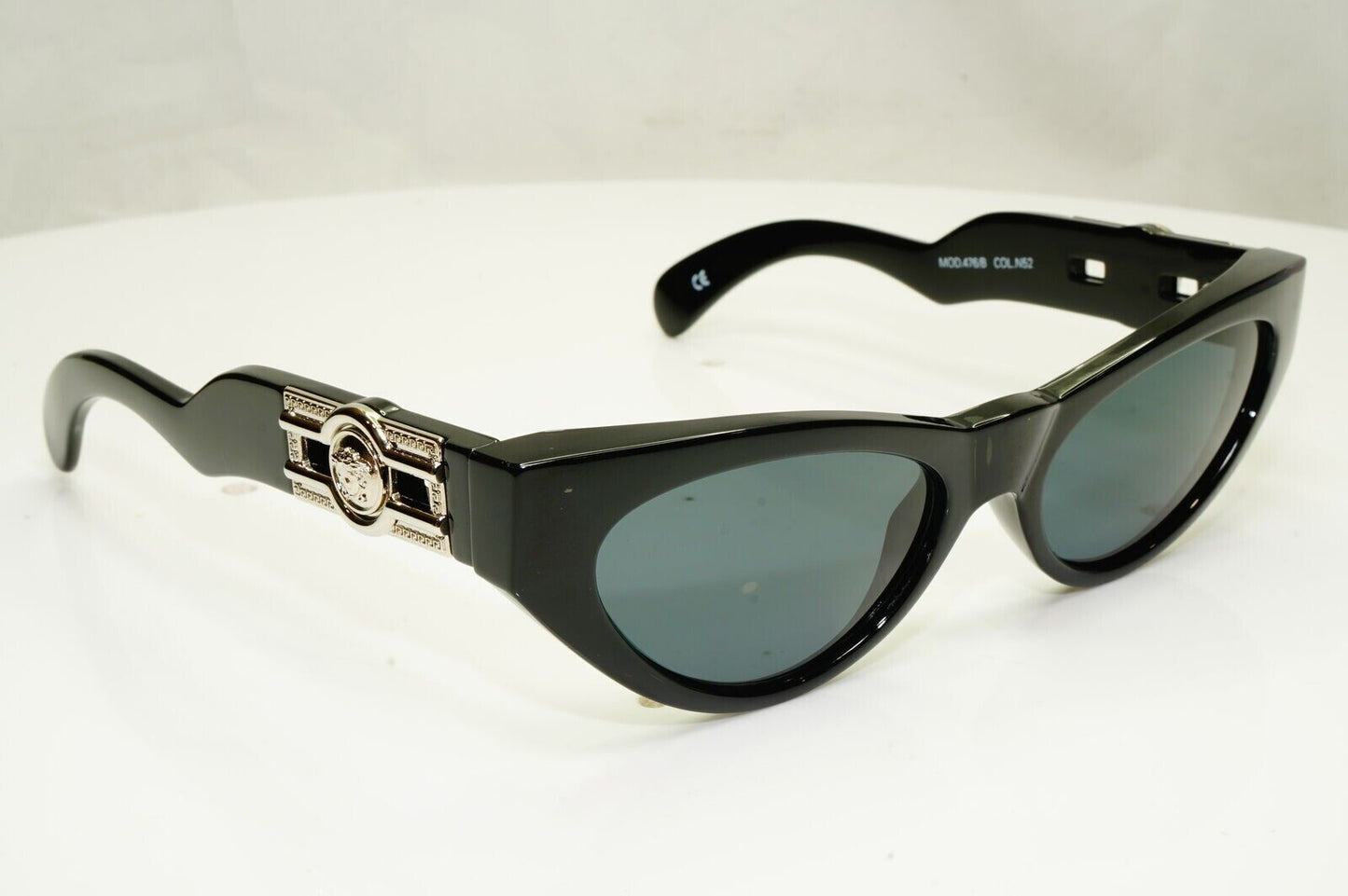 Gianni Versace Sunglasses 1996 Vintage Black Silver Medusa MOD 476/B COL N52