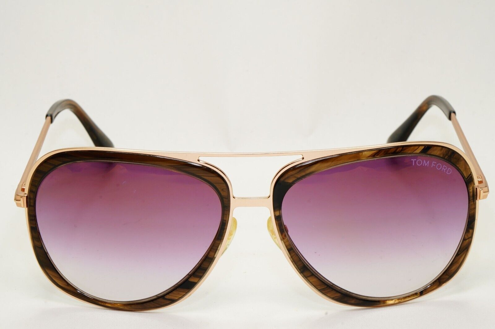 Tom Ford Sunglasses Sam Gold Purple Grey Square Pilot FT0469 TF 469 50C [b]