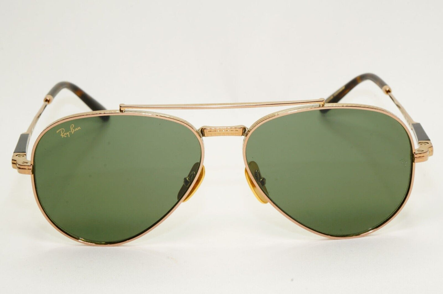 Ray-Ban Sunglasses Aviator II Titanium Metal Gold Green RB 8225 3138/52 58mm