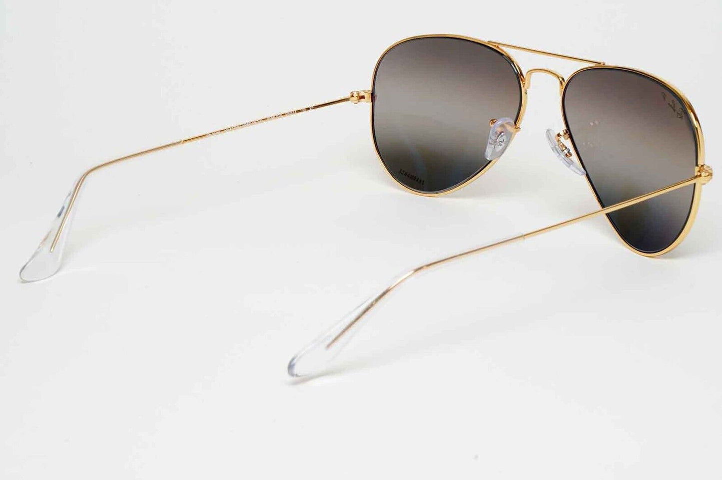 Ray-Ban Sunglasses Aviator Polarised Chromance Gold Silver RB 3025 9196/G3 55mm