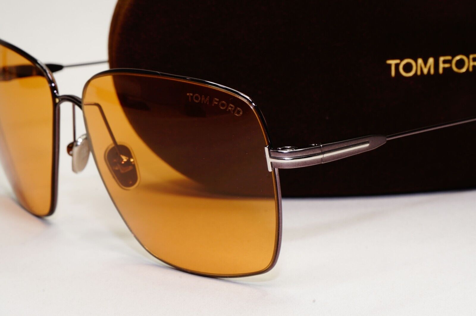 Tom Ford Sunglasses Pierre-02 Yellow Brown Grey Square FT0994 TF 994 08E 58mm