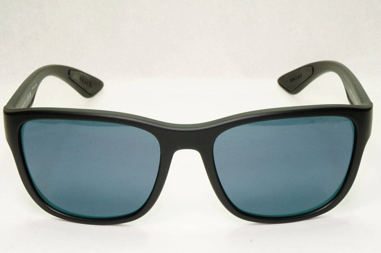 Prada Sunglasses Black Blue Tuning Rubber Square PS01US SPS 01U DG0-09R 59mm