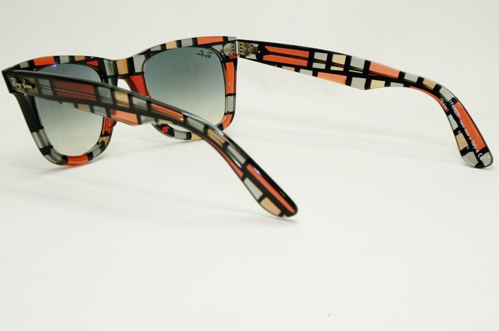 Ray-Ban Sunglasses Wayfarer Prints Series 6 Color Blocks RB 2140 1083/32 051124