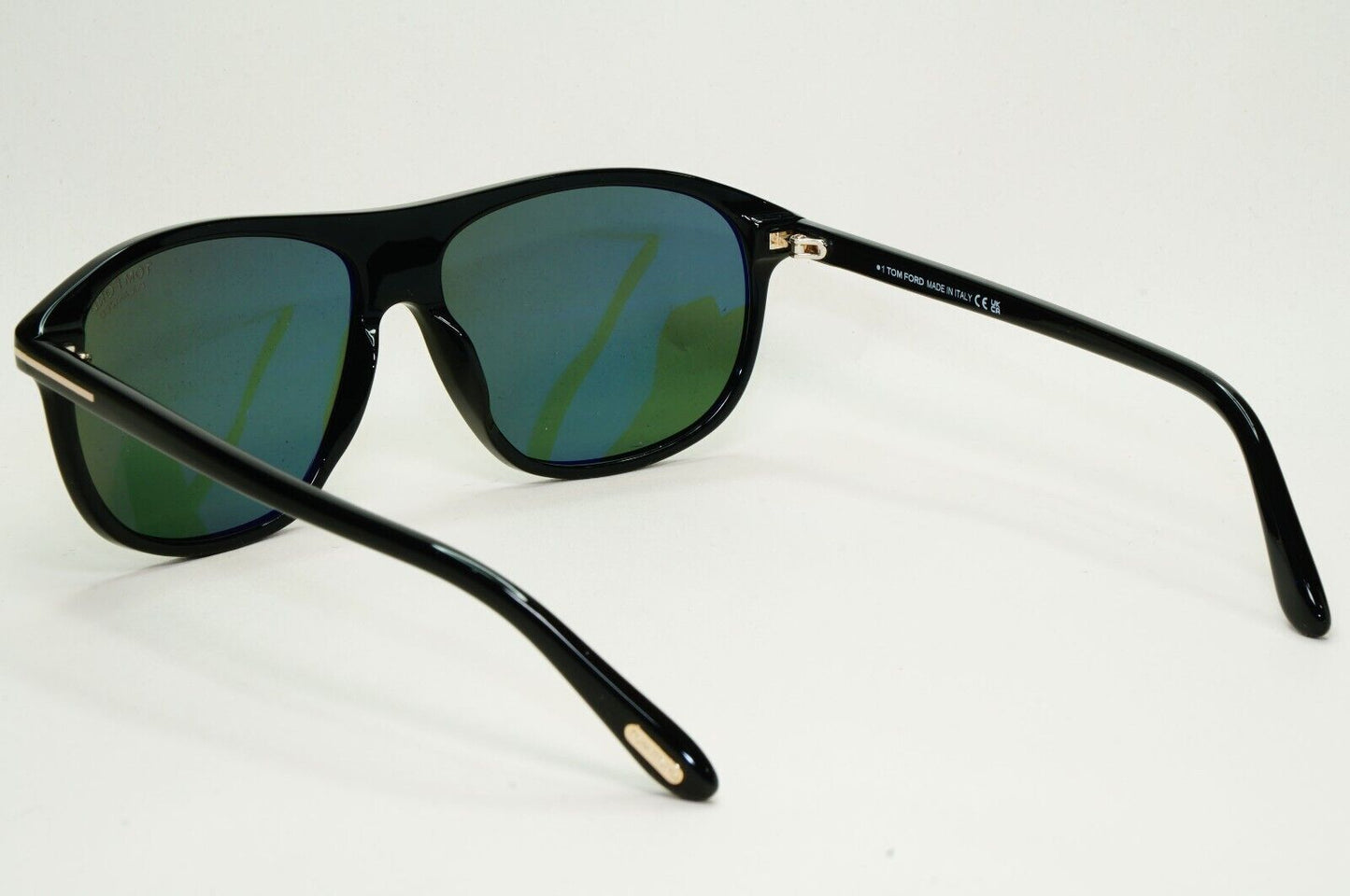 Tom Ford Sunglasses Prescott Polarised Black Green Square FT1027 TF 1027 01R