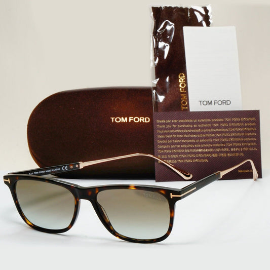 Tom Ford Sunglasses Caleb Titanium Brown Gold Japan FT0813 TF 813 52G 55mm