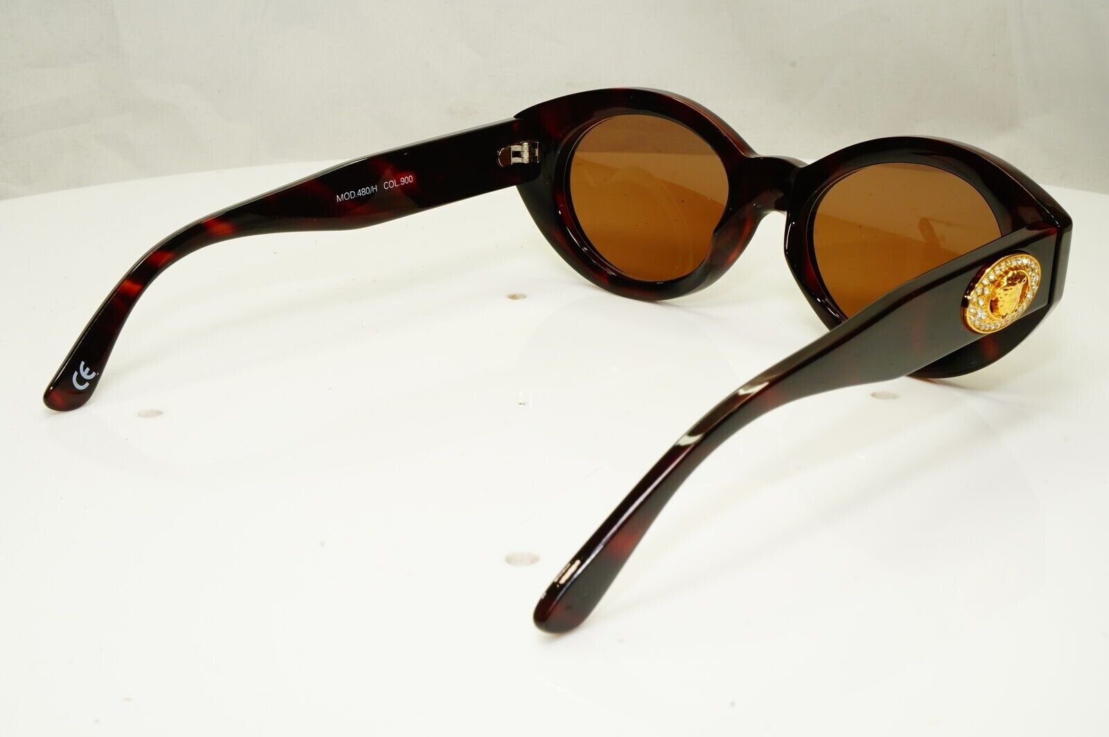 Gianni Versace Sunglasses 1996 Vintage Brown Gold Medusa MOD 480/H COL 900