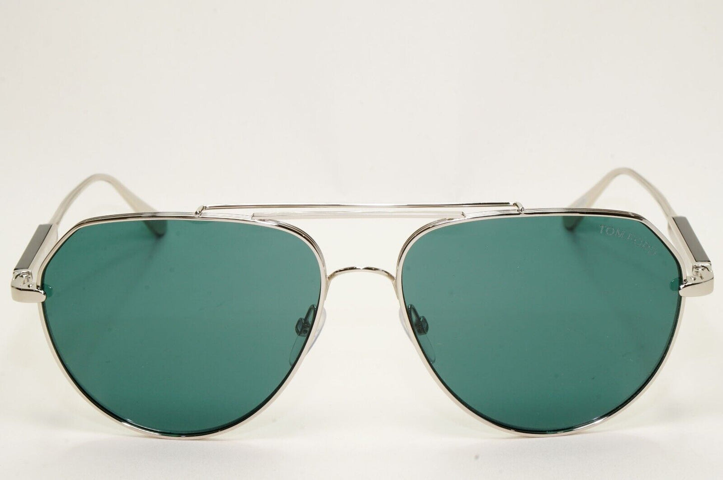 Tom Ford Sunglasses Andes Silver Green Teal Metal Pilot FT0670 TF 670 16V 61mm