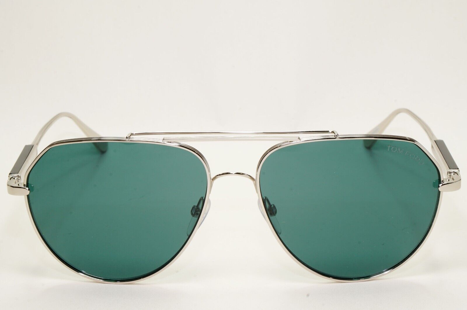 Tom Ford Sunglasses Andes Silver Green Teal Metal Pilot FT0670 TF 670 16V 61mm