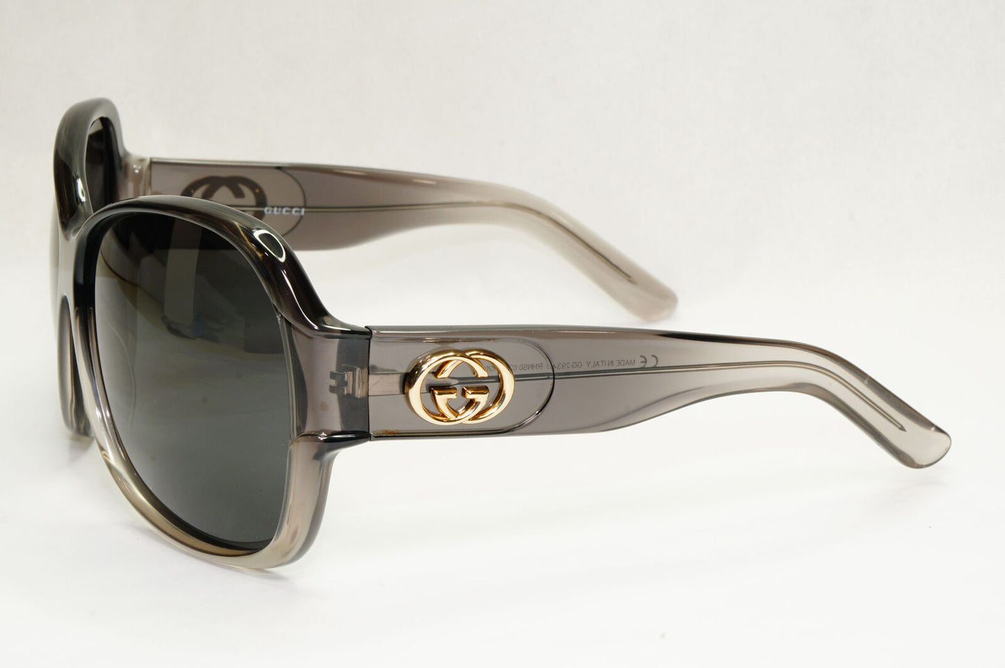 Gucci Sunglasses 2004 Vintage Grey Black Oversized Large GG 2934/S RHNS0 131223