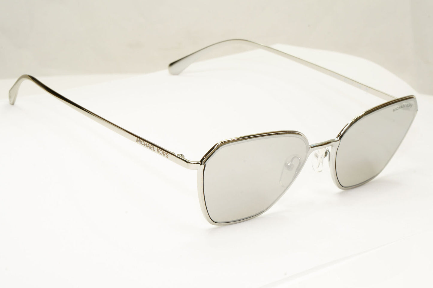 Michael Kors Womens Silver Mirror Metal Square Sunglasses MK 1081 Delphi 10146G