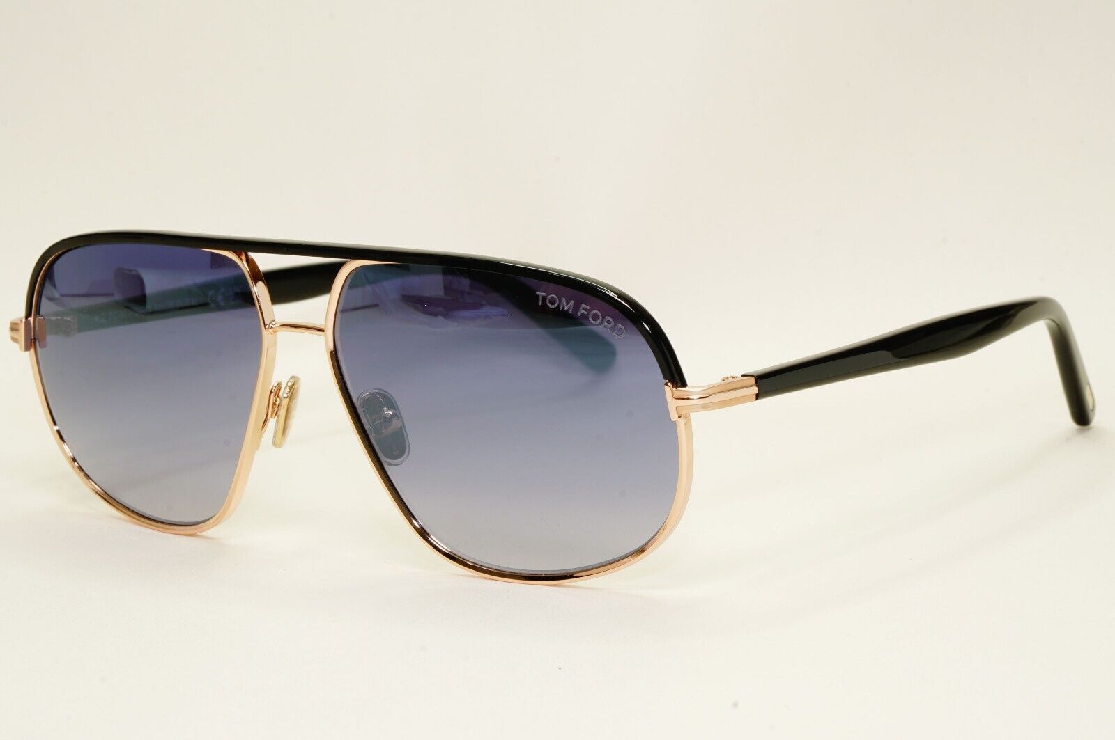 Tom Ford Sunglasses Maxwell Pilot Gold Black Blue Gradient FT1019 TF 1019 28B