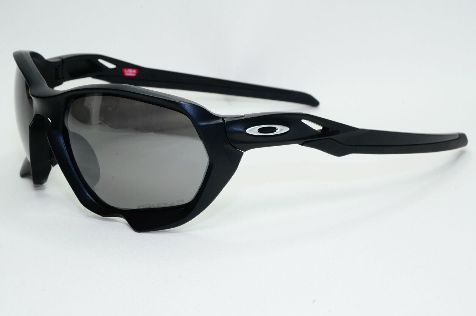 Oakley Sunglasses Plazma Polarised Black Matte Prizm Square Wrap OO 9019 06