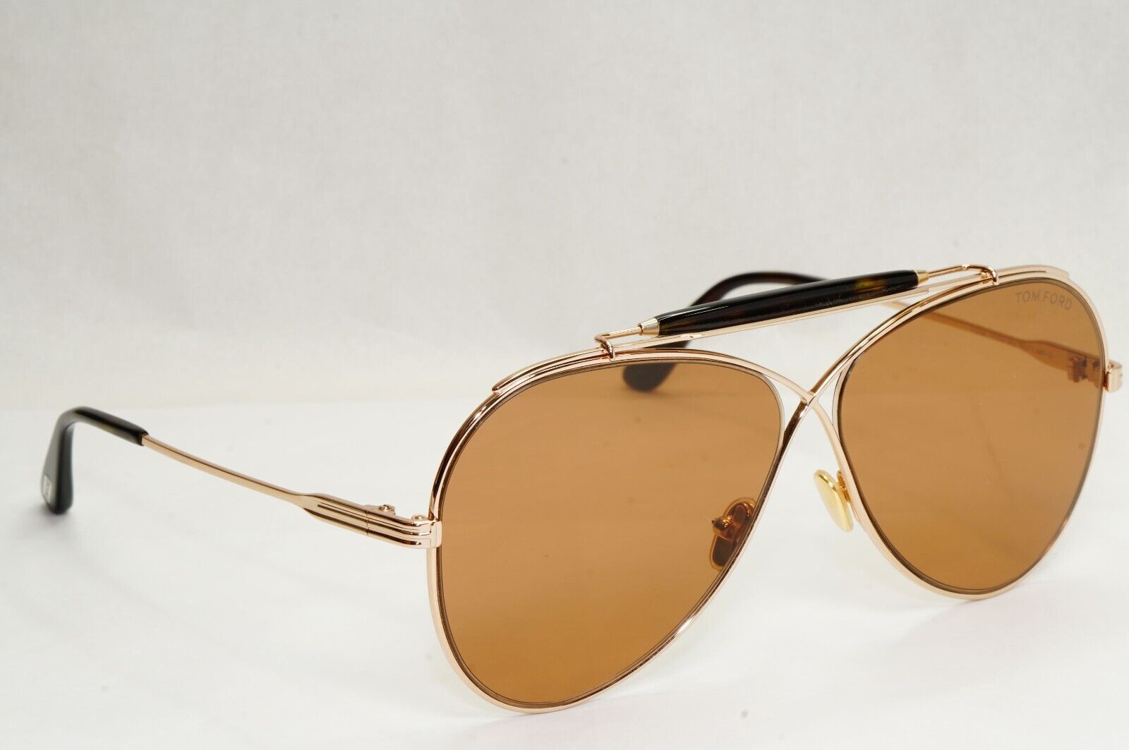 Tom Ford Sunglasses Holden Pilot Gold Brown Metal FT0818 TF 818 28E 60mm