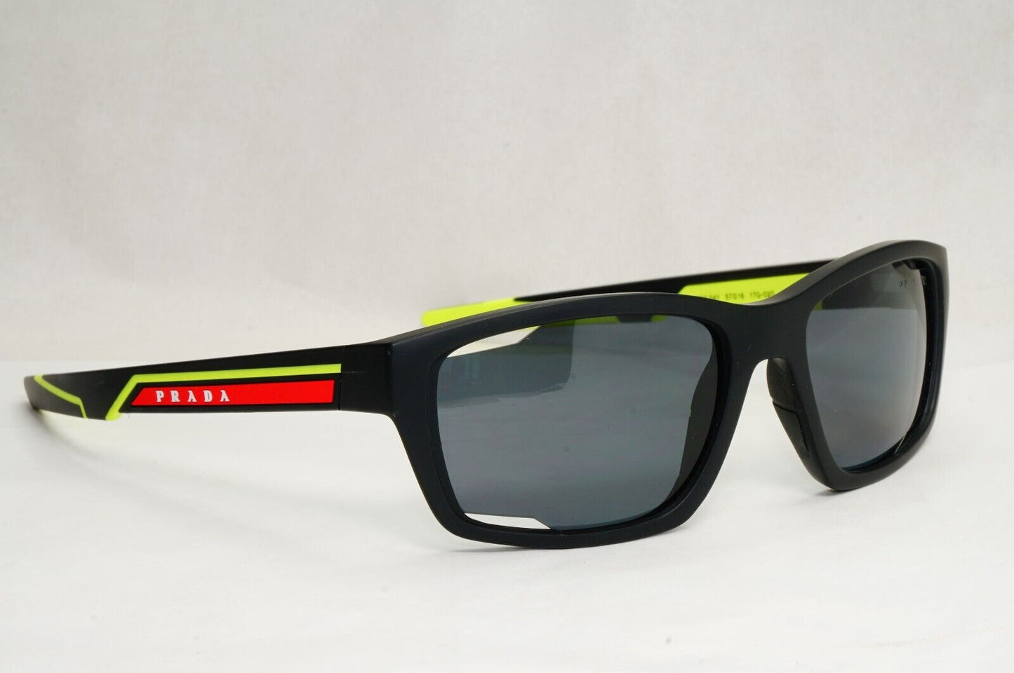 Prada Sunglasses Polarized Black Dark Grey Red Green PS04YS SPS 04Y 17G-02G 57mm