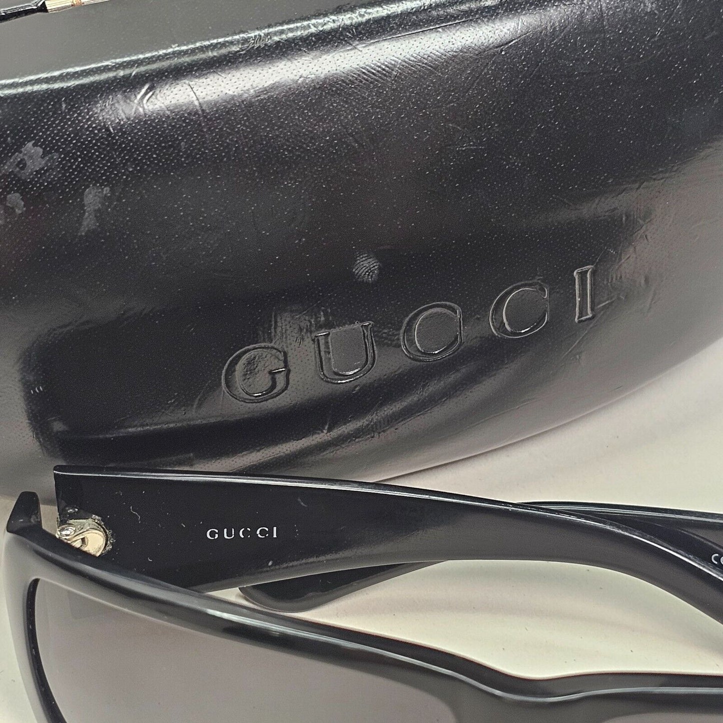 Gucci Sunglasses 1997 Vintage Black Wrap Retro Unisex GG 1494/S 807 59mm 230924