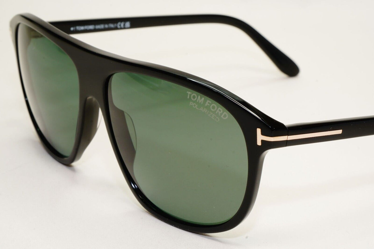 Tom Ford Sunglasses Prescott Polarised Black Green Square FT1027 TF 1027 01R