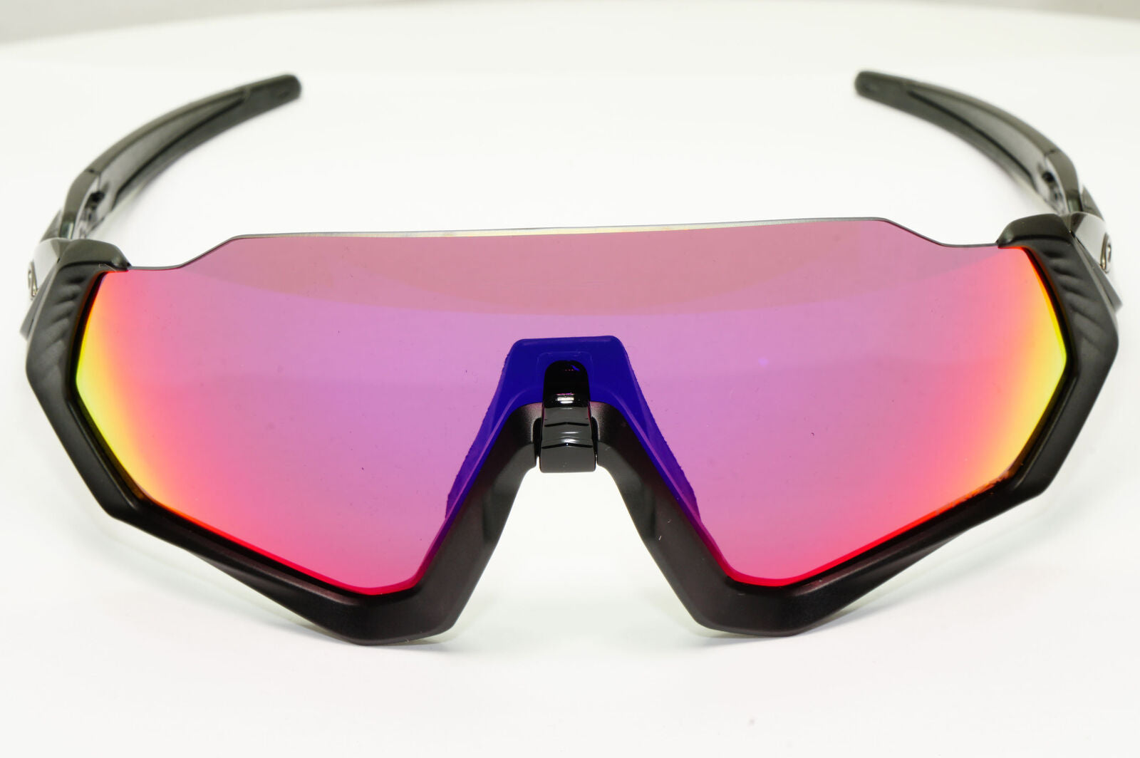 Oakley Flight Jacket Sunglasses Red Mirror Orange Black Prizm Road OO 9401 0137