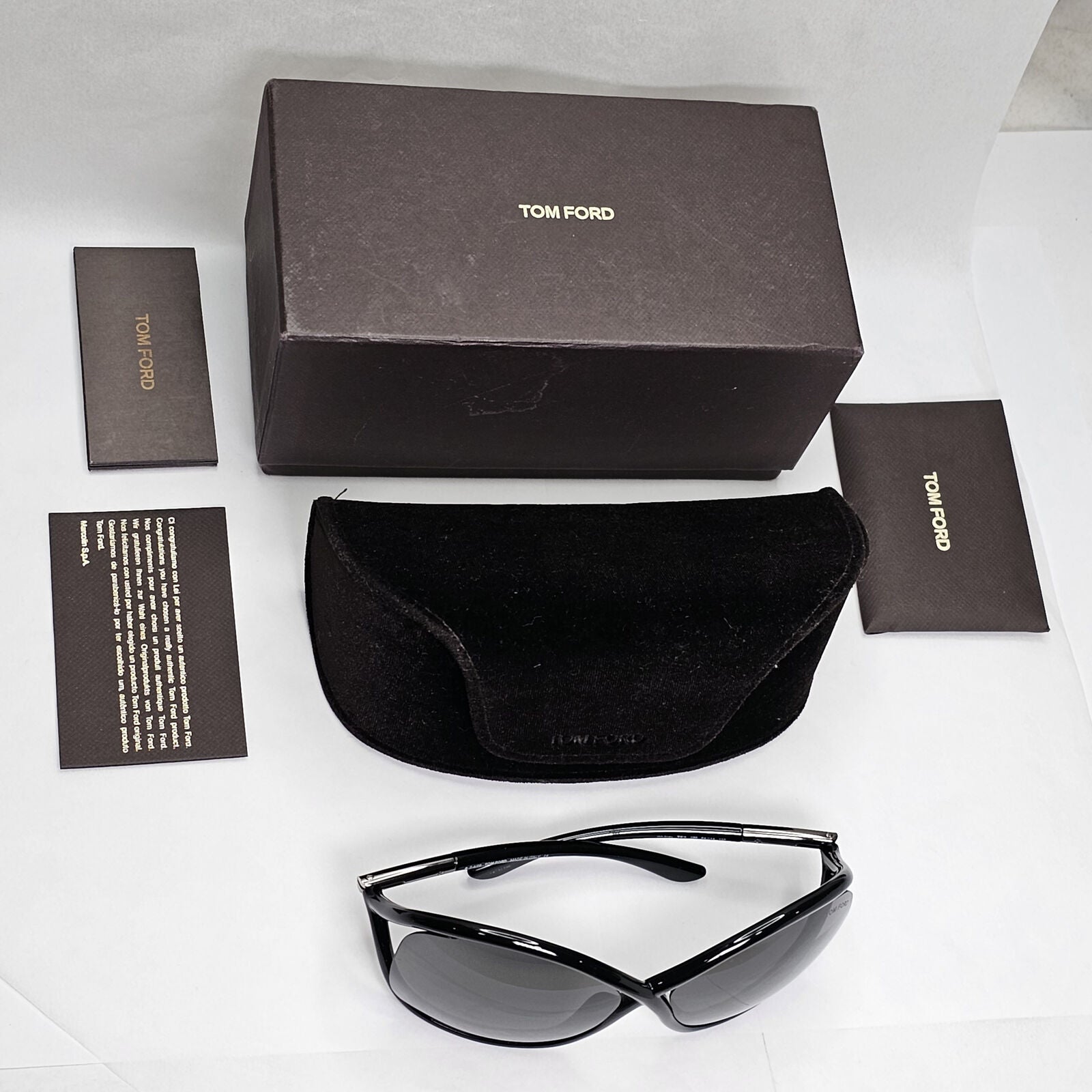 Tom Ford Sunglasses Whitney Black Square FT0009 TF9 199 151223