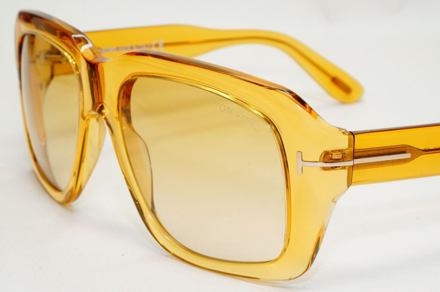 Tom Ford Sunglasses Bailey-02 Yellow Honey Transparent Square FT0885 TF 885 39F