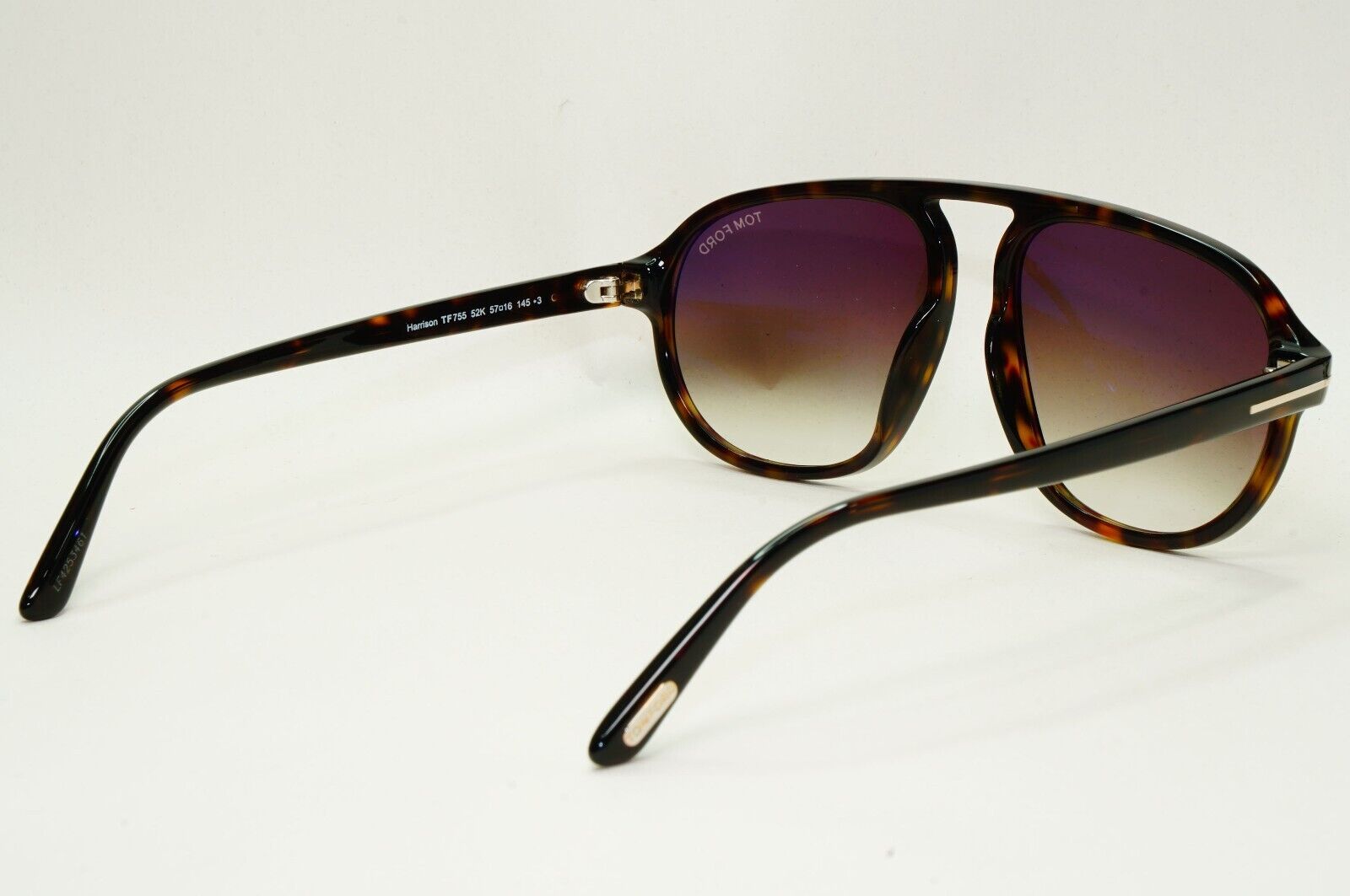 Tom Ford Sunglasses Harrison Tortoise Brown Gradient Pilot FT0755 TF 755 52K