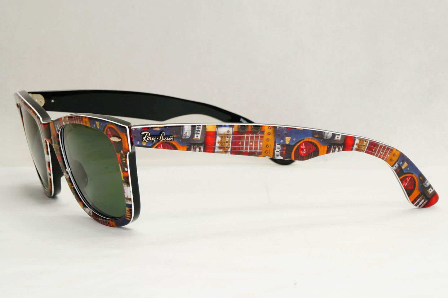 Ray-Ban Sunglasses Guitar Music Rare Prints Series 9 Vintage RB 2140 1121 070224