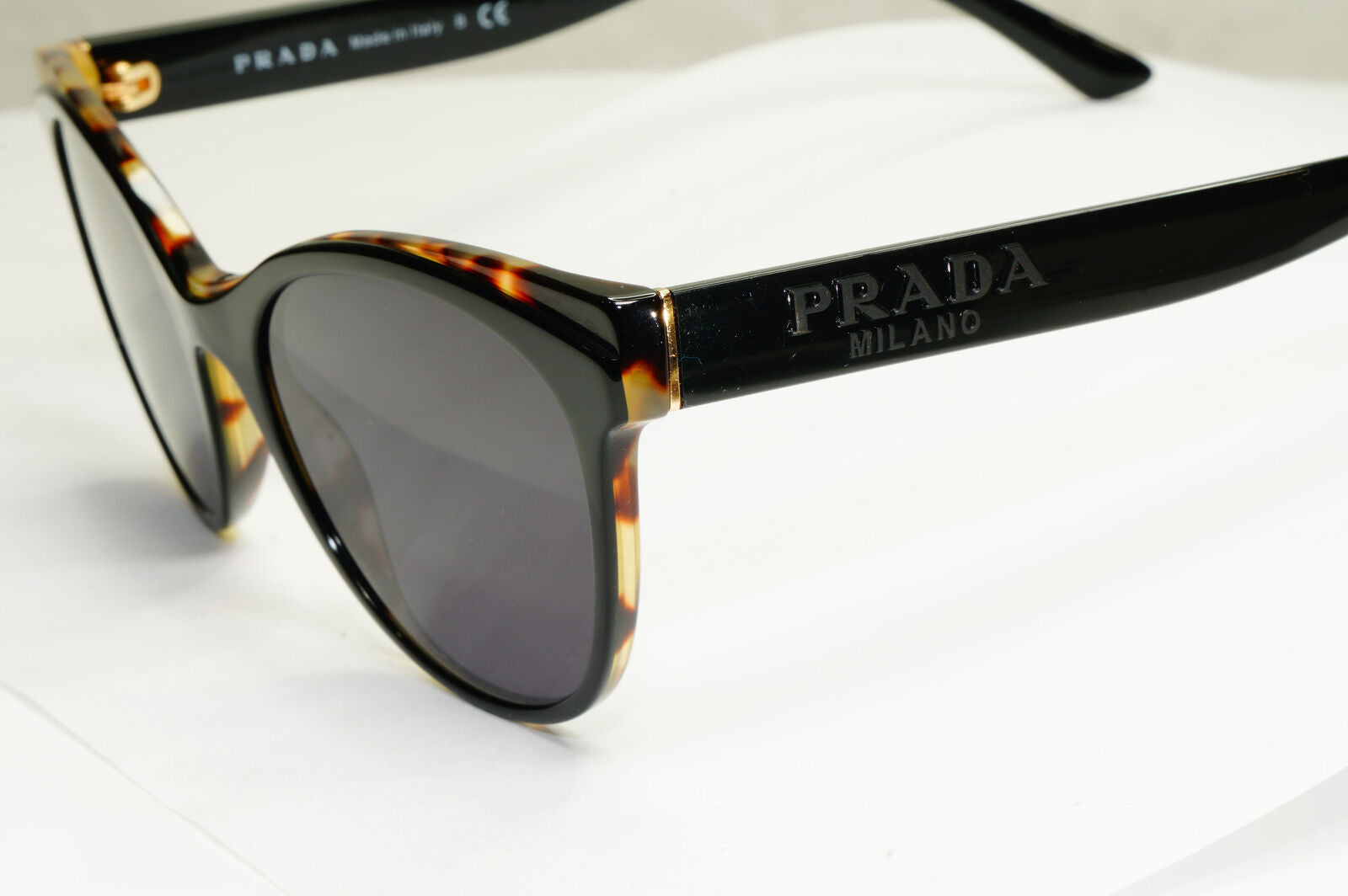 Prada Sunglasses Black Glossy Fashion Designer PR05WV VPR 05W 389-1O1 180323