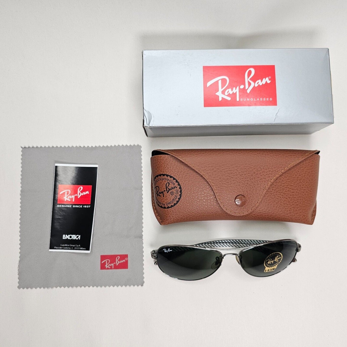 Ray-Ban Sunglasses 2013 Carbon Fibre Tech Gunmetal Cockpit RB 8301 004/M7 260724