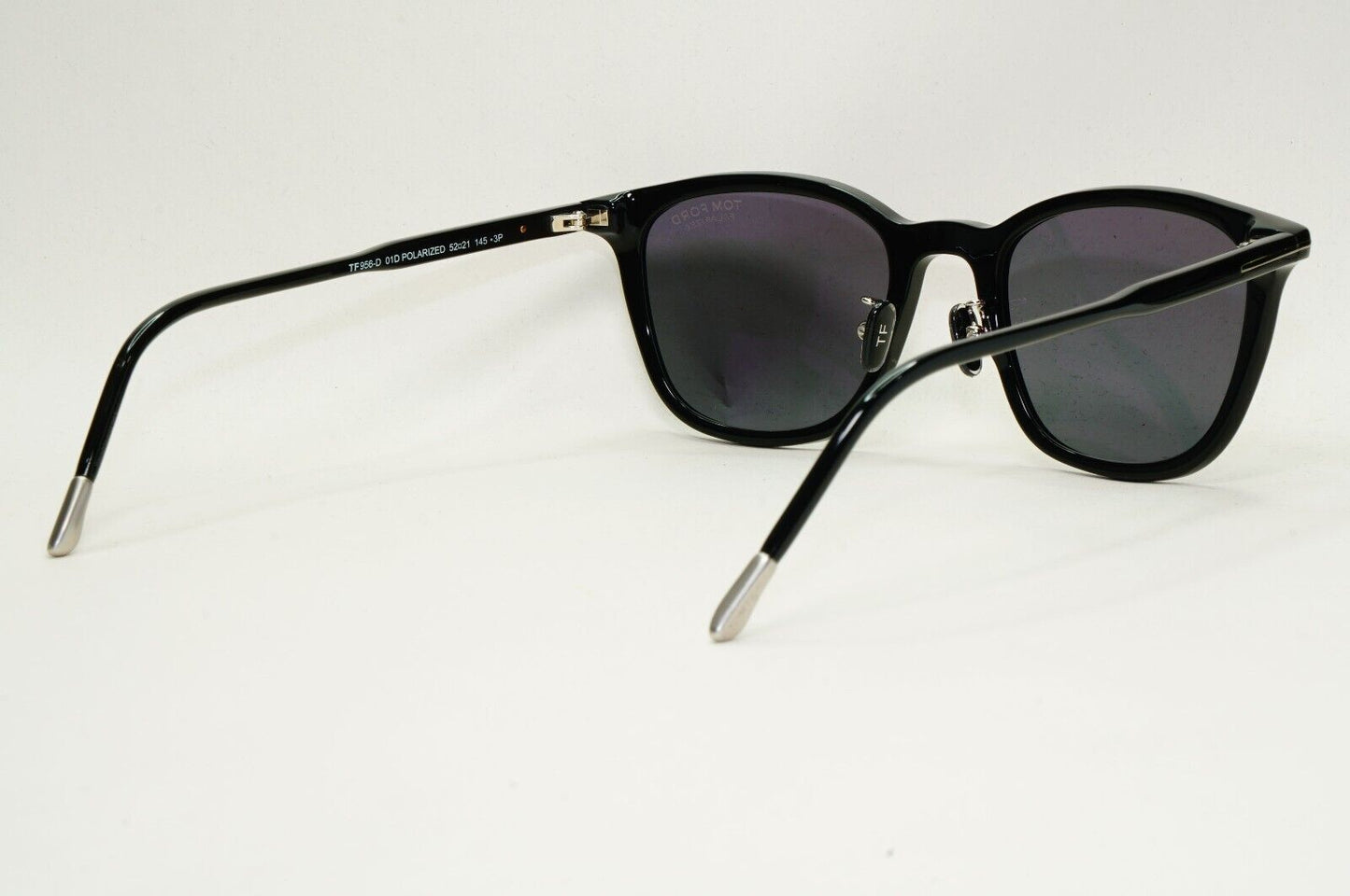 Tom Ford Sunglasses Black Polarised Grey Square FT0956-D TF 956-D 01D 52mm