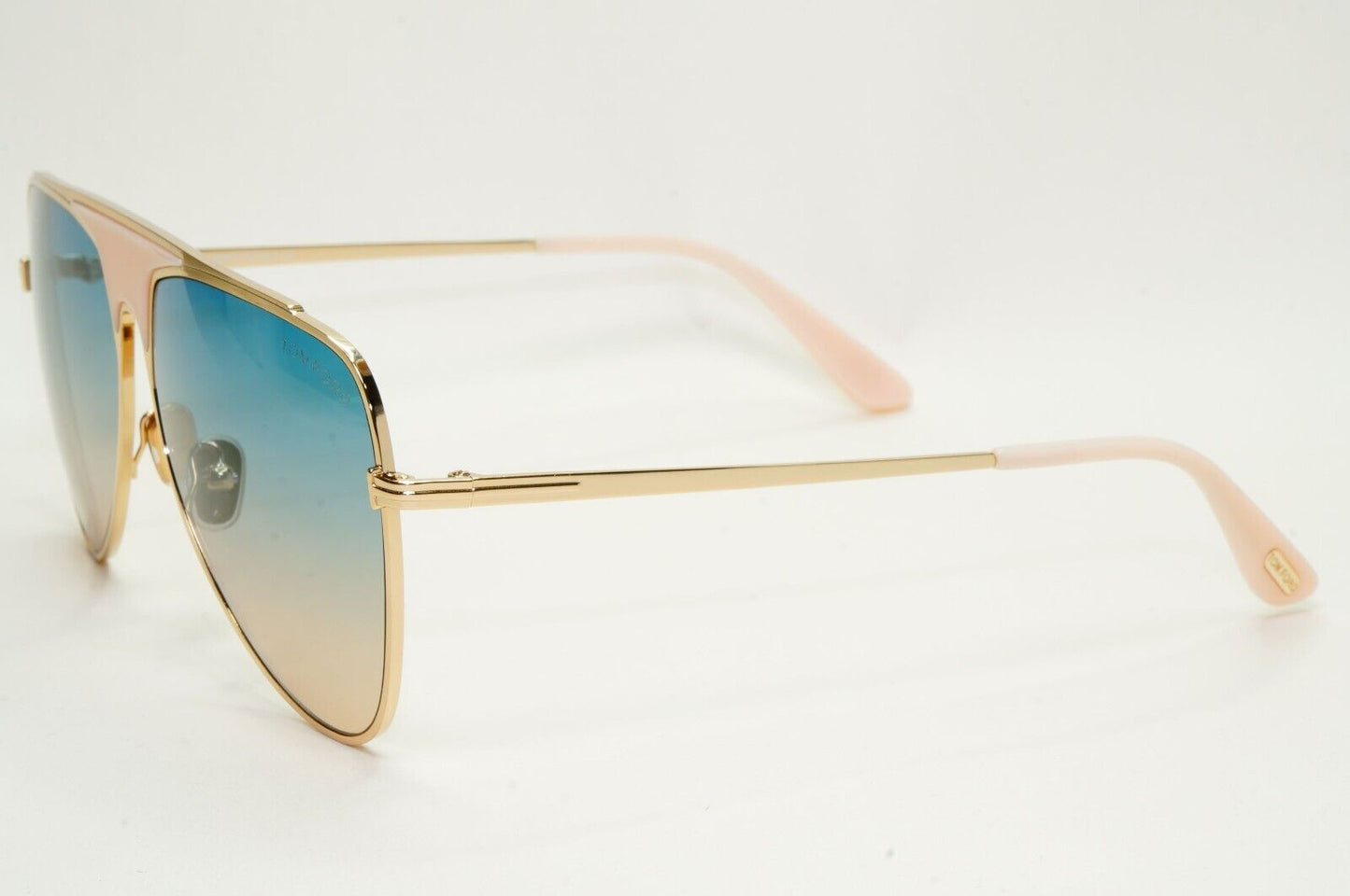 Tom Ford Sunglasses Ethan Gold Blue Gradient Pilot Metal FT0935 TF 935 28W 60mm