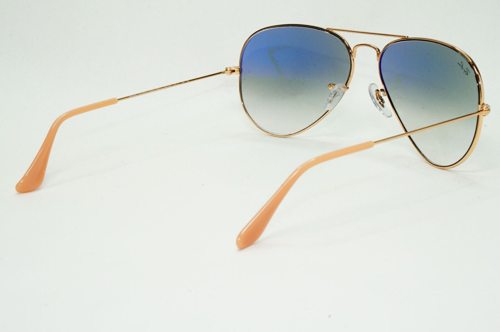 Ray-Ban Sunglasses Aviator Gold Blue Gradient Pilot RB 3025 001/3F 58mm