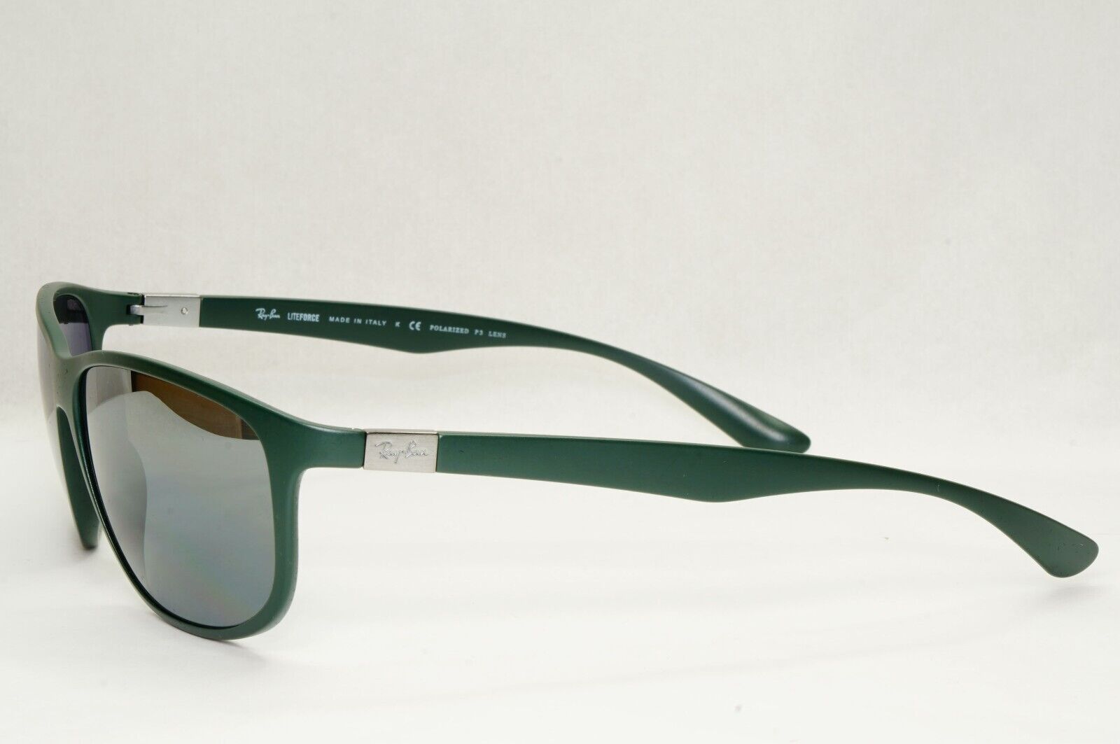 Ray-Ban Sunglasses Liteforce Polarized Silver Military Green RB 4213 6125/82