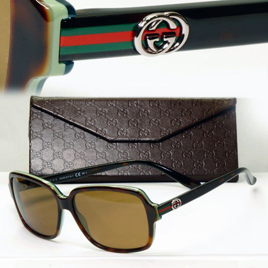 Gucci Sunglasses 2012 Vintage Square Brown Tortoise GG 3583/S LA2DB 261024