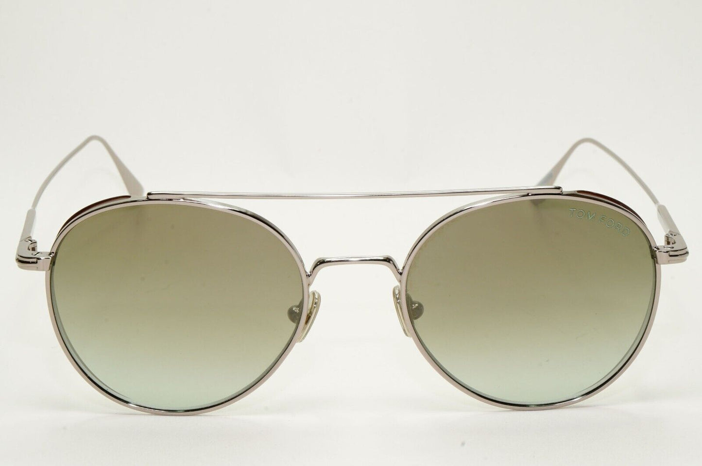 Tom Ford Sunglasses Declan Ruthenium Grey Green Round Pilot FT0826 TF 826 14Q