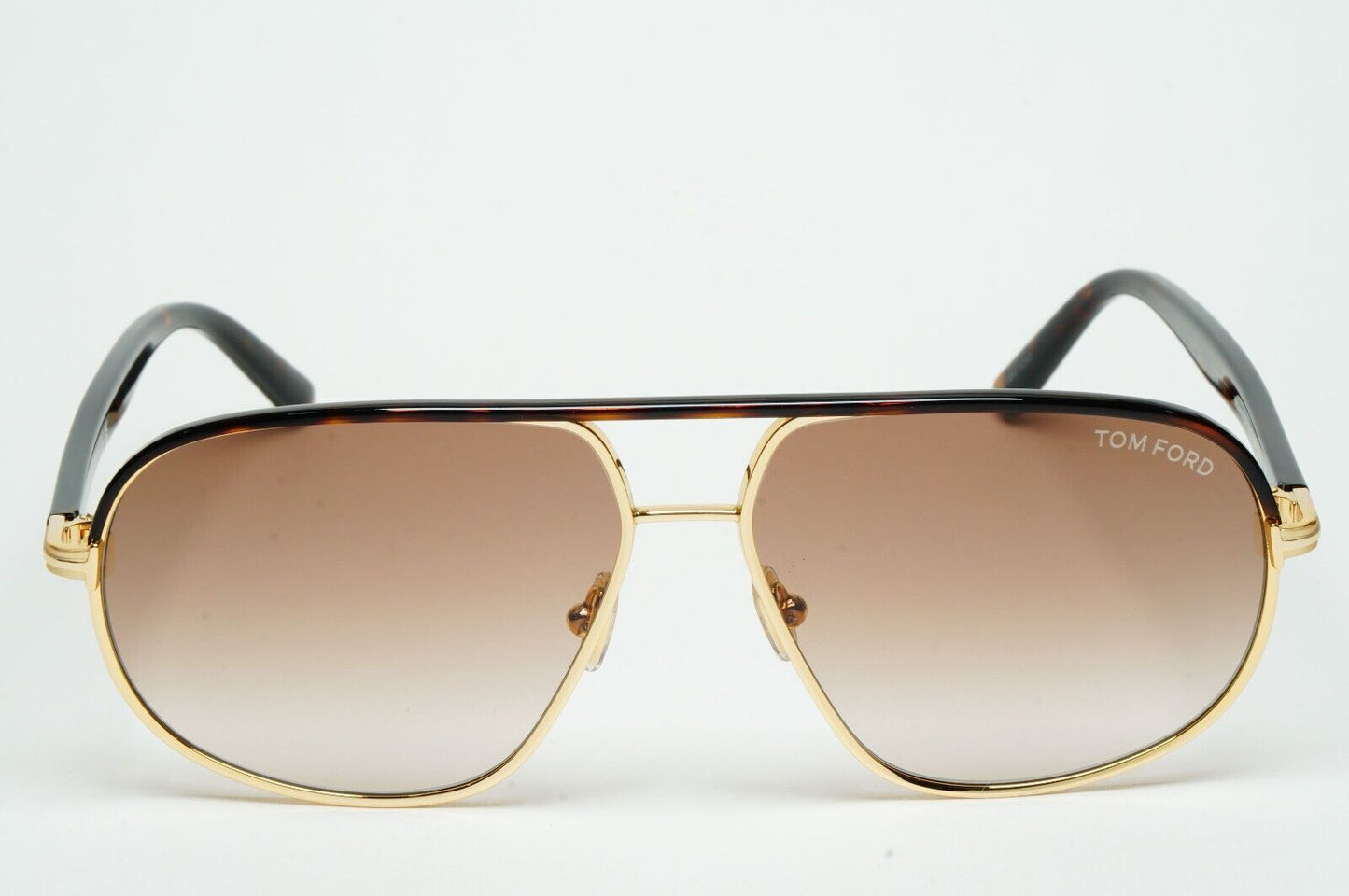 Tom Ford Sunglasses Maxwell Gold Brown Gradient Metal Pilot FT1019 TF 1019 30F