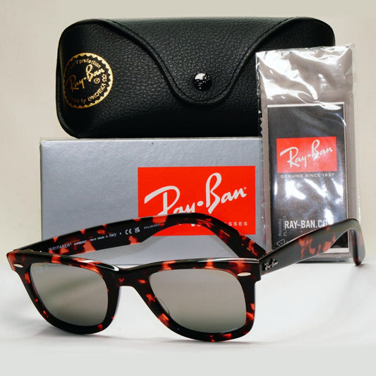 Ray-Ban Sunglasses Wayfarer Polarised Chromance Brown Havana RB 2140 1334/G3