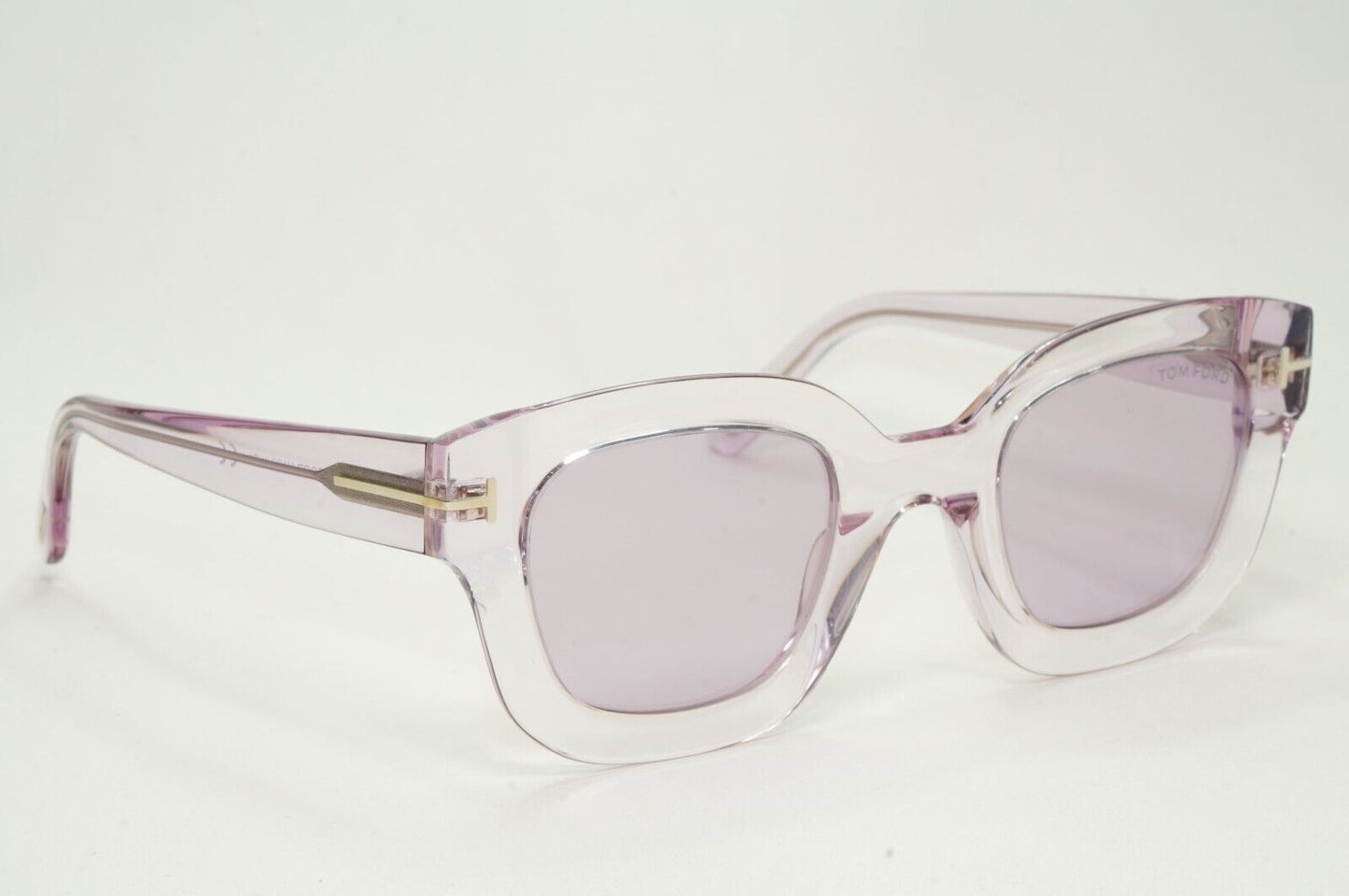 Tom Ford Sunglasses Pia Lilac Pale Transparent Square FT0659 TF 659 78Z 48mm