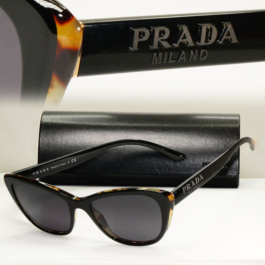 Prada Sunglasses Black Square Glossy PR04WV VPR 04W 389-1O1 180323