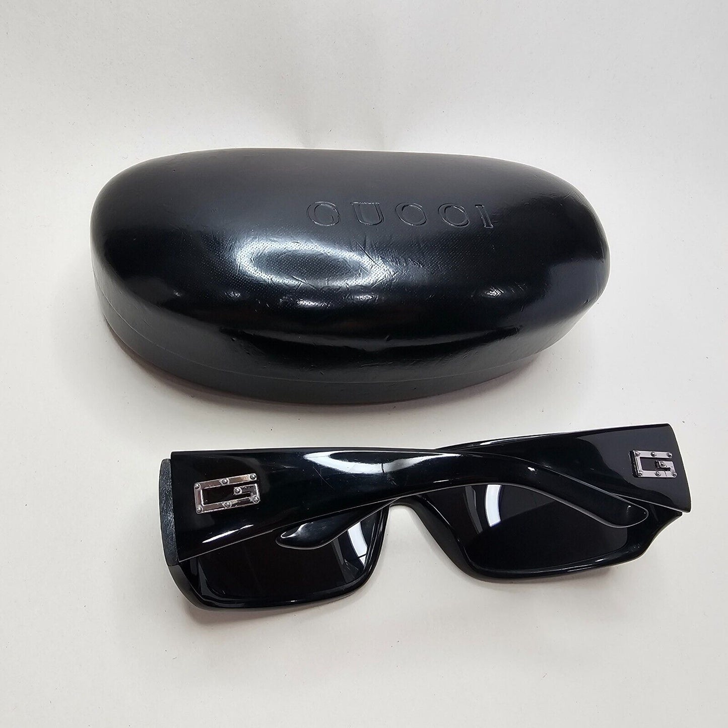 Gucci Sunglasses 1997 Vintage Black Wrap Retro Unisex GG 1494/S 807 59mm 230924