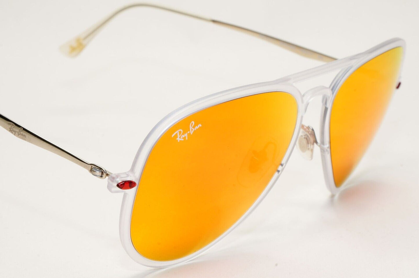 Ray-Ban Sunglasses 2015 Rare Aviator LightRay 2.0 Orange Mirror RB 4211 646/6Q