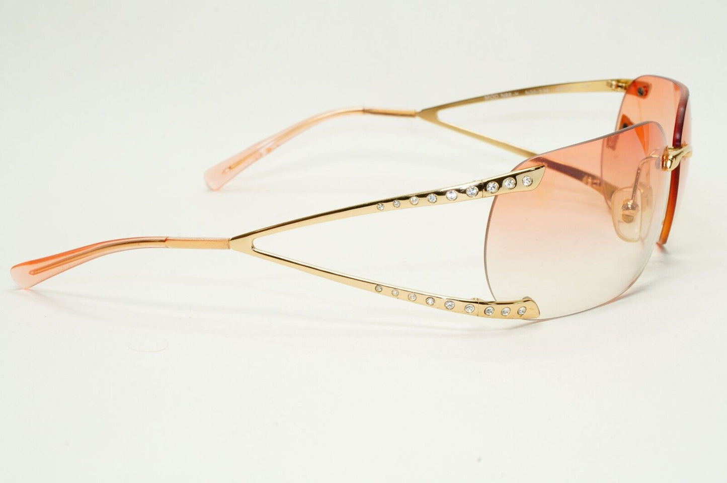 Versace Sunglasses 2004 Vintage Rimless Gold Medusa MOD N86-H N30/536 280924