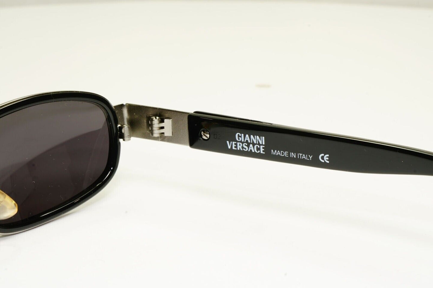 Gianni Versace 1996 Vintage Black Silver Medusa Metal Sunglasses MOD X29 COL 029