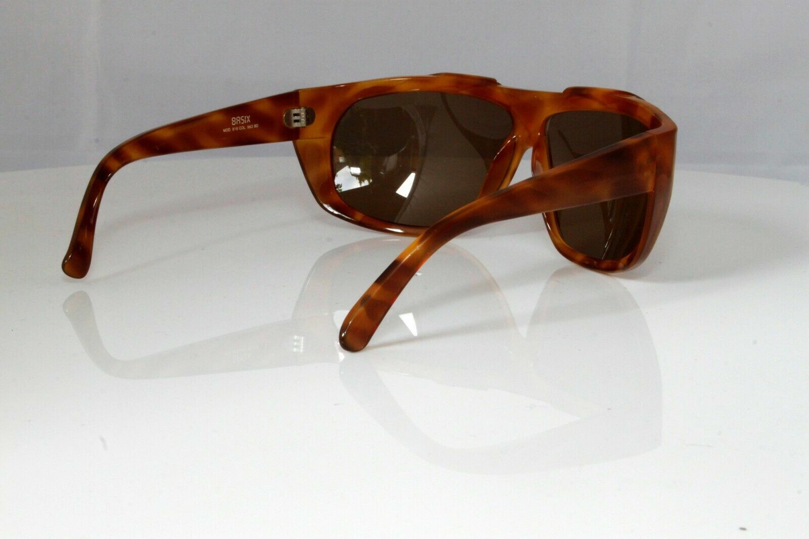 Authentic GIANNI VERSACE Vintage Sunglasses Brown Square HAVANA 816 863BO 27546