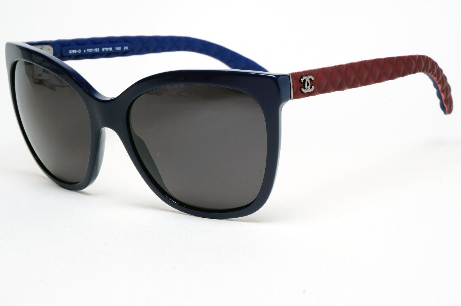 Chanel Sunglasses Black Dark Blue Burgundy Bordo Quilted 5288-Q c.1021/S2 261124