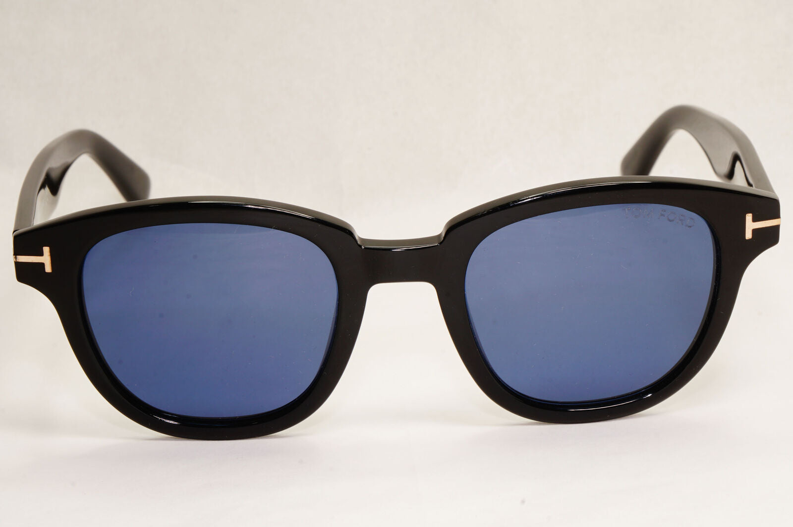 Tom Ford Sunglasses Garett Black Glossy Dark Blue FT0538 TF 538 01V 49mm