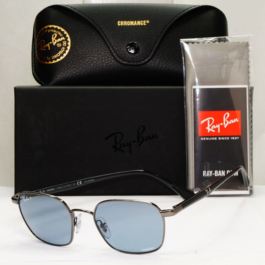 Ray-Ban Sunglasses Polarized Chromance Gunmetal Grey Blue RB 3664-CH 004/BA 50mm